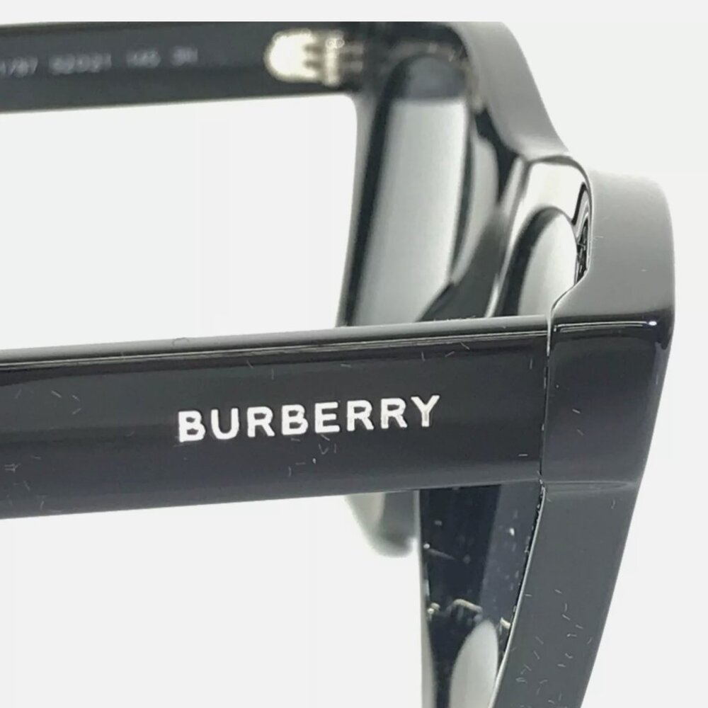 Burberry Sunglasses Black Thick Square Frames with Black Lenses - Picture 4 of 8